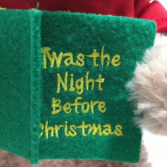 PBC International Twas The Night Before Christmas Plush Bear Battery Operated - Picture 10 of 15